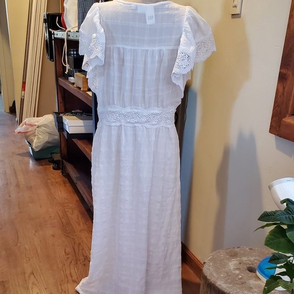 GAP White Maxi Dress NWOT - Picture 6 of 8